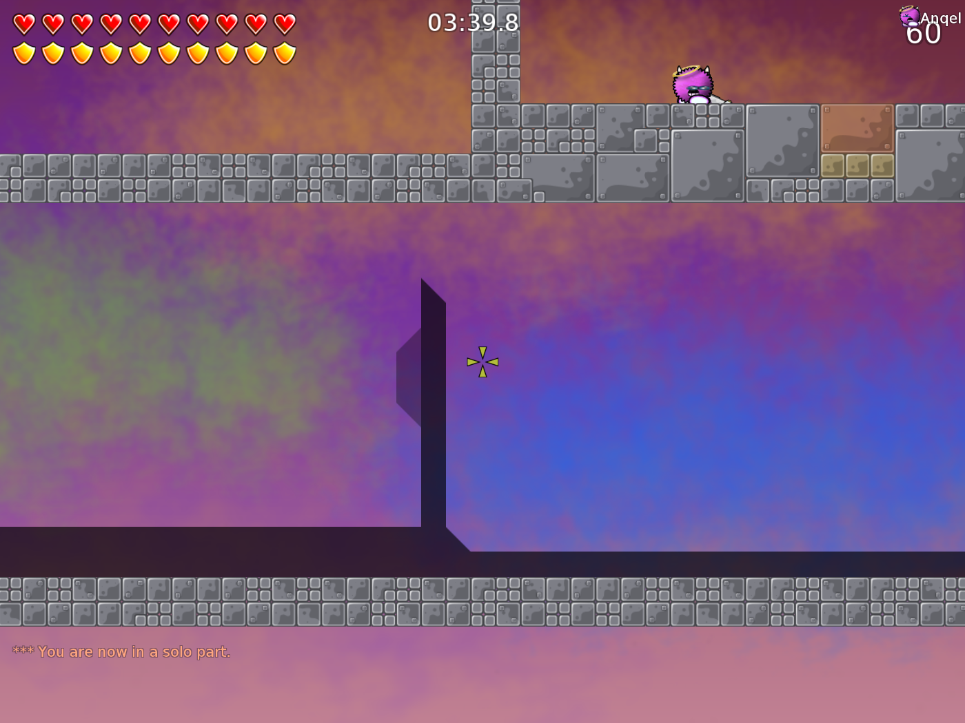 U can "skip" that freeze-unfreeze thing if u just get enough speed to jump over the hole thing. If you want them to use the unfreeze u should make the freeze to the wall above.