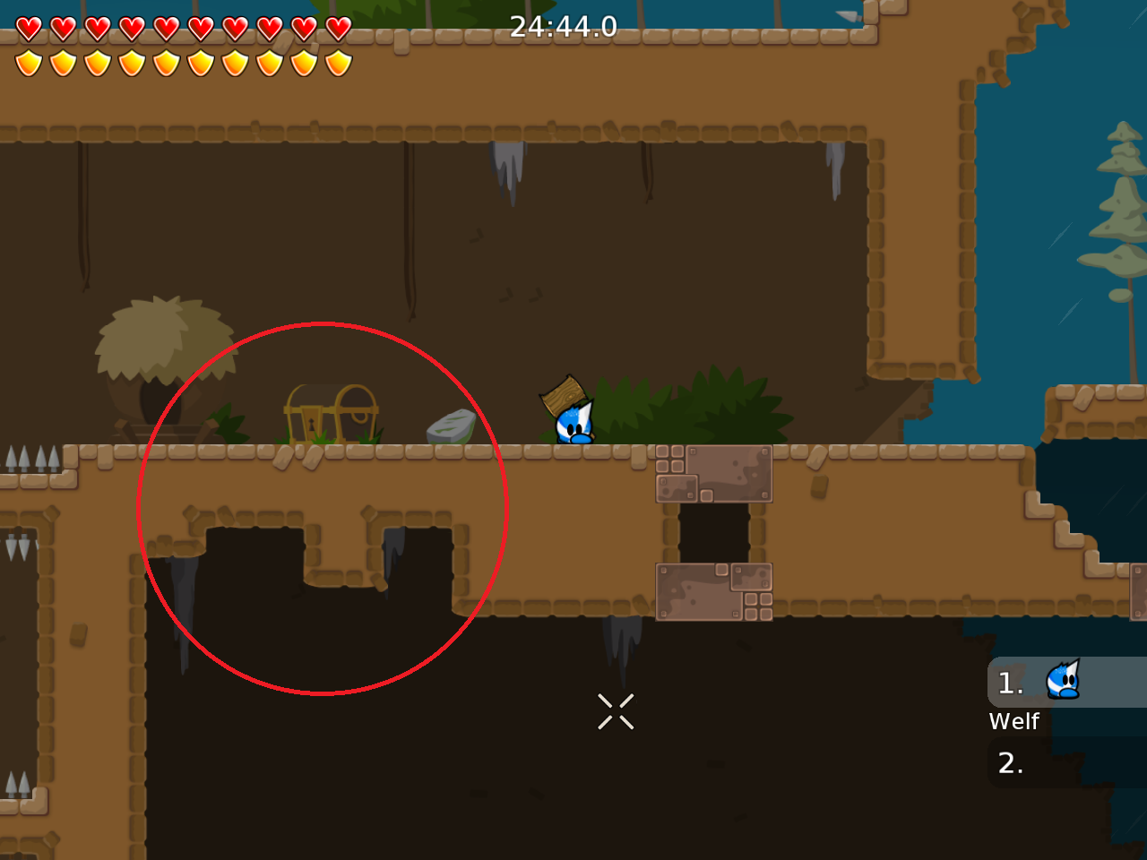 i think it is not nice for players, they dont know what to do/where to go)... it is not nice after this hard long drag part, if they fail there