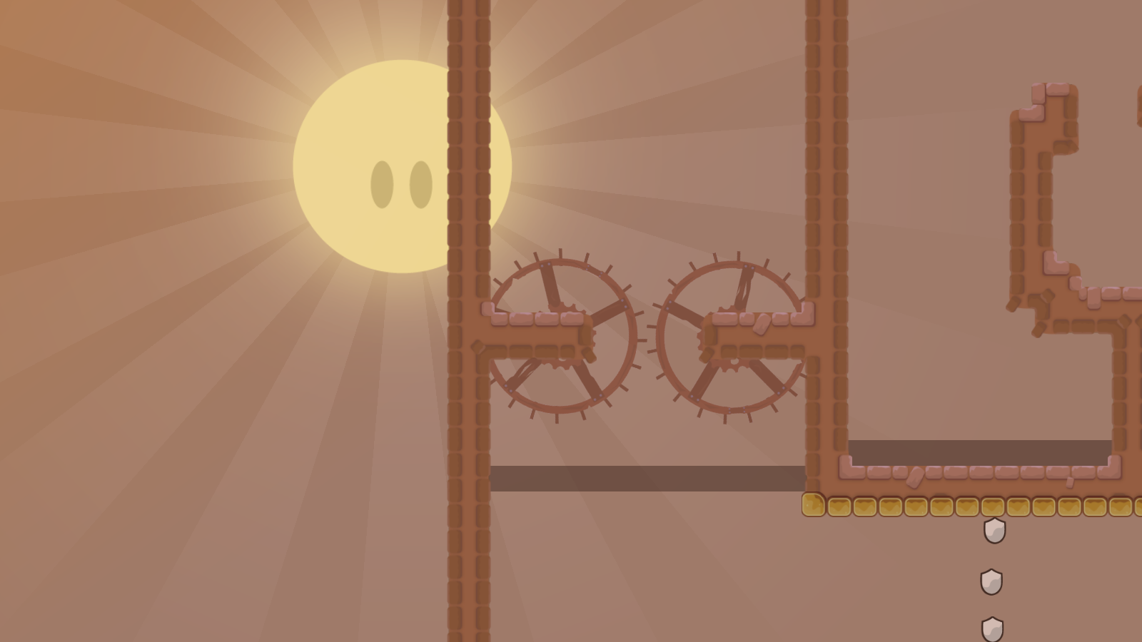 maybe make one wheel smaller than the other?