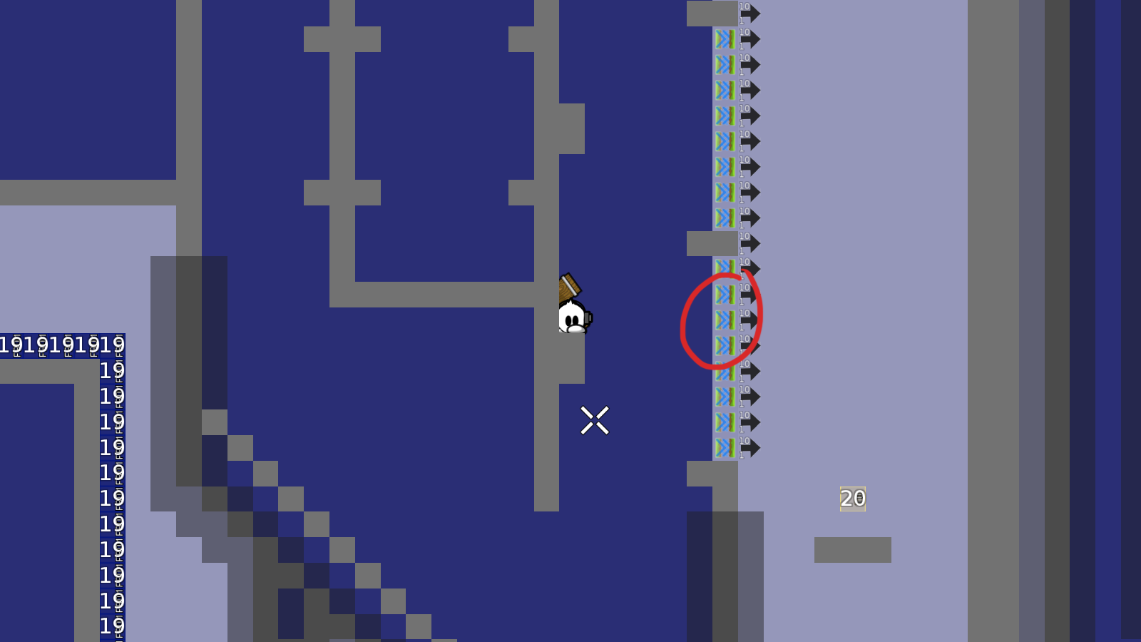 there are other entites for that, do not overlay two << and >> but use <> instead (just look at the mapping section, Saavik explained all enitities in a thread there)