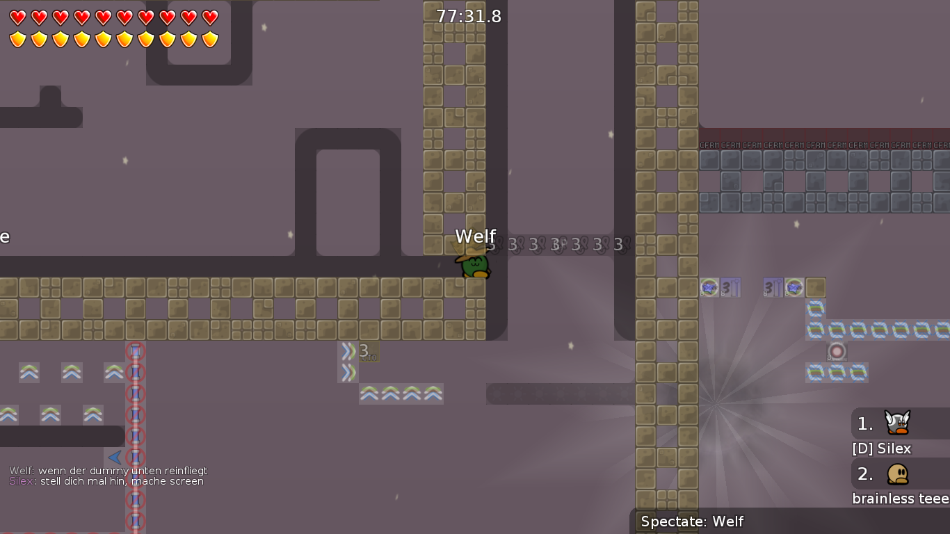 check 3 where Welf stands please