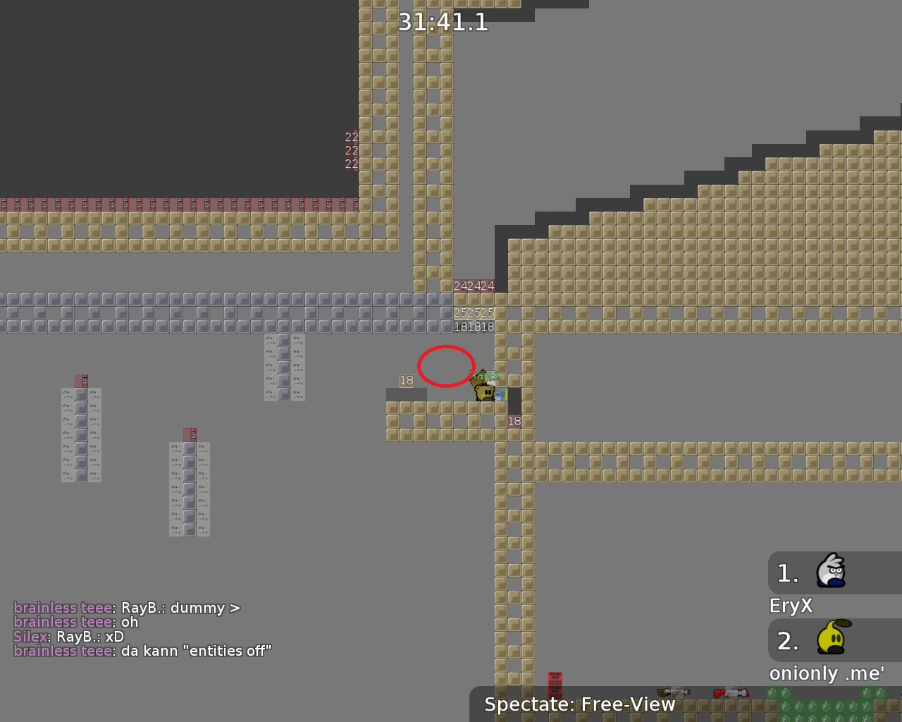 add "entities off" sign