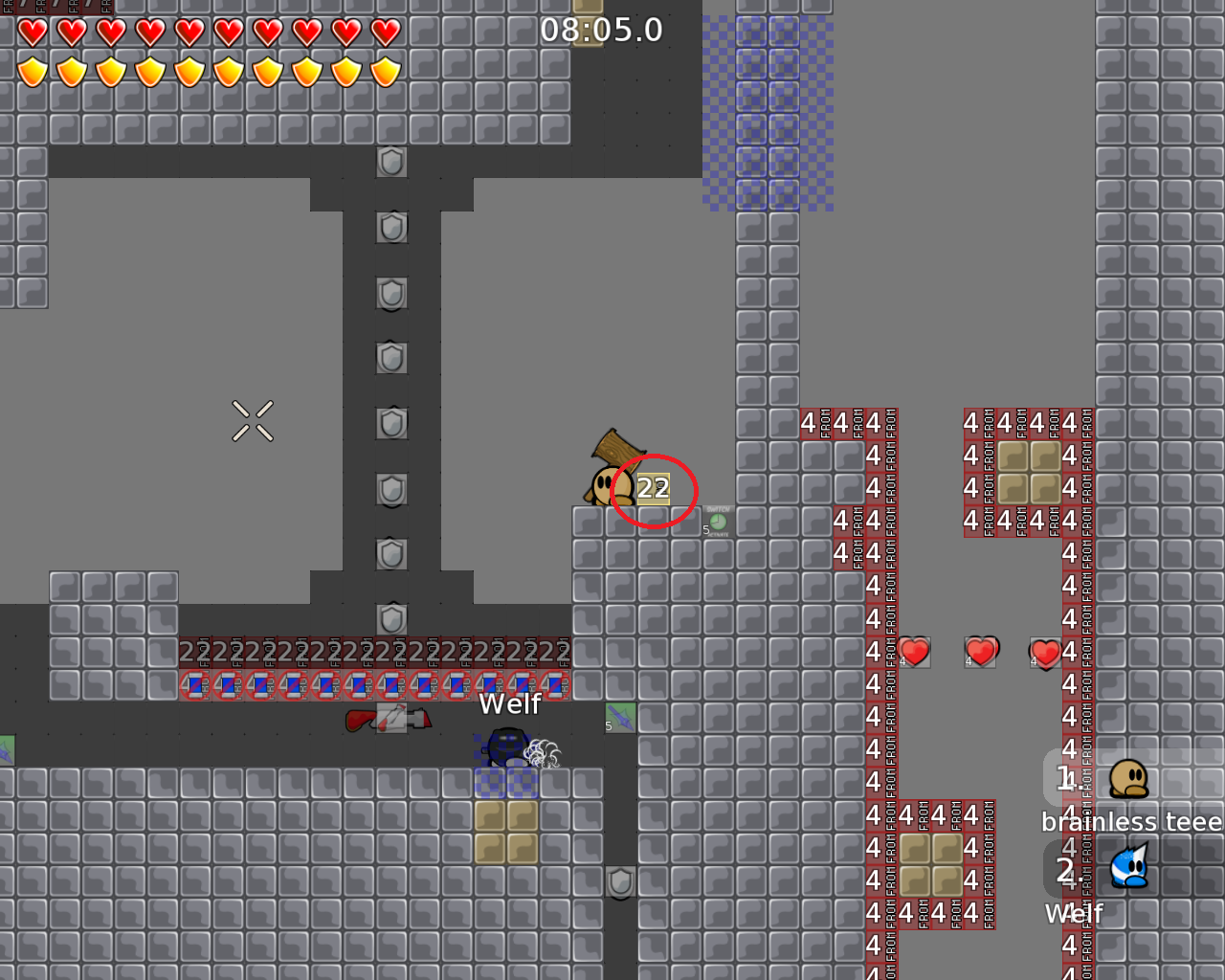 18. to tele shouldnt be on ground, add unfreeze