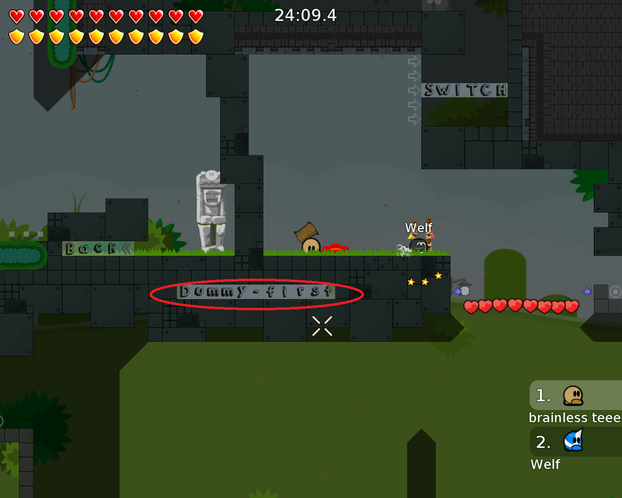 14. add "entities off" sign